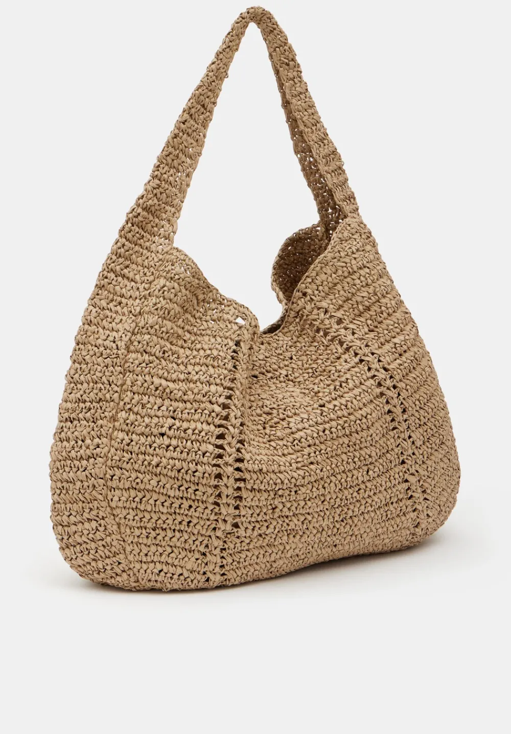 hush Bags|Raffia Oversized Tote Bag Natural