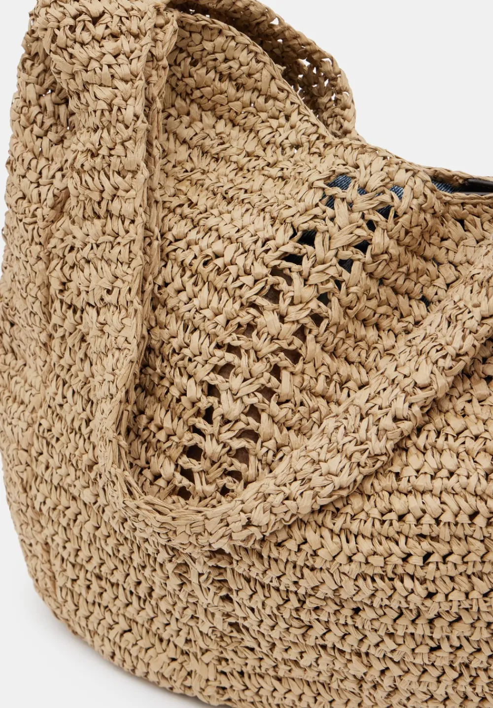 hush Bags|Raffia Oversized Tote Bag Natural