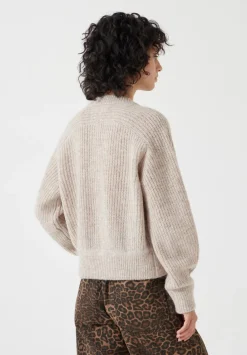 hush Jumpers & Cardigans|Raven Wool Blend Cardigan Oatmeal