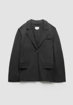 hush Jackets & Coats|Relaxed Ponte Blazer Black