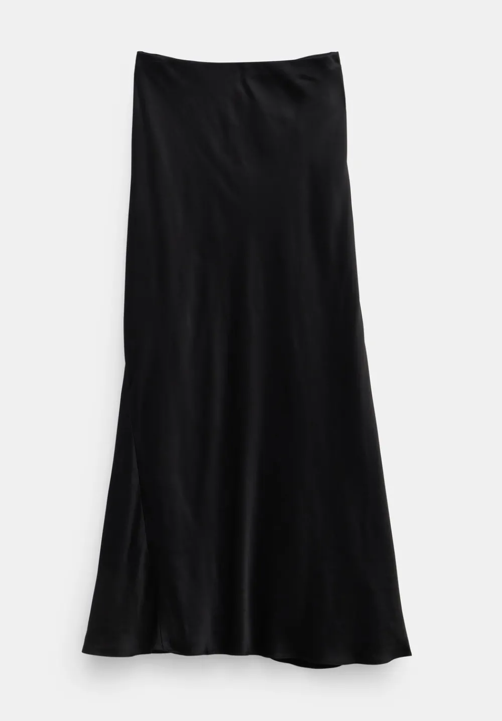 hush Skirts|Remi Satin Maxi Skirt Black