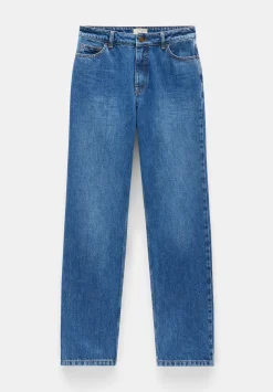 hush Jeans|Remy Straight Slouch Jeans Mid Authentic Blue
