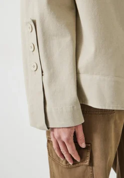 hush Jackets & Coats|Renee Relaxed Cotton Jacket Sand