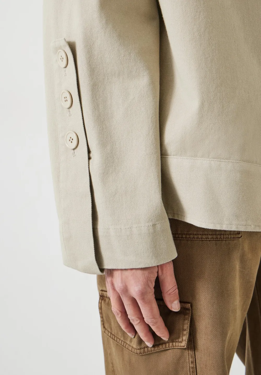 hush Jackets & Coats|Renee Relaxed Cotton Jacket Sand