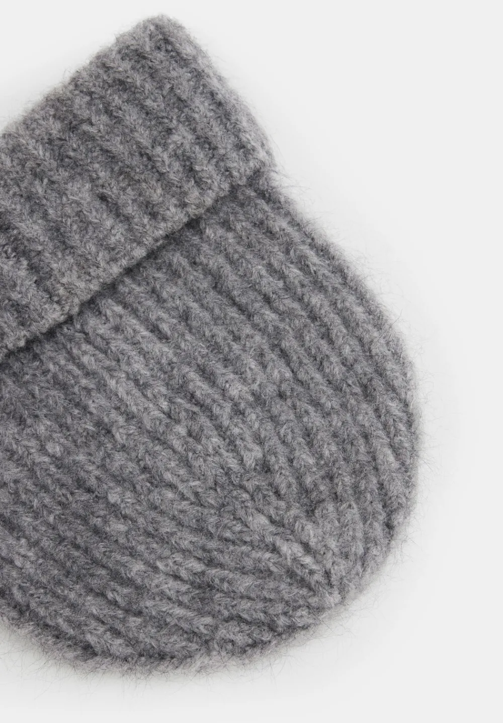 hush Hats|Riley Rib Beanie Mid Grey Marl