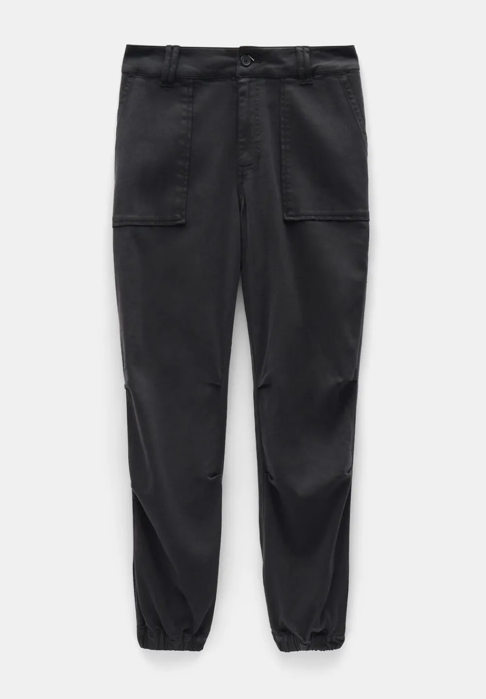 hush Trousers|Riley Washed Cargo Trousers Black