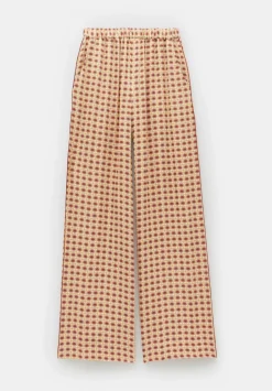 hush Trousers|Rita Printed Wide Leg Trousers Geo Sun