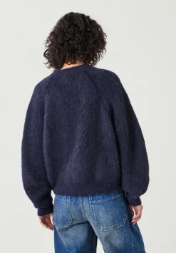 hush Jumpers & Cardigans|River Brushed Boxy Jumper Navy