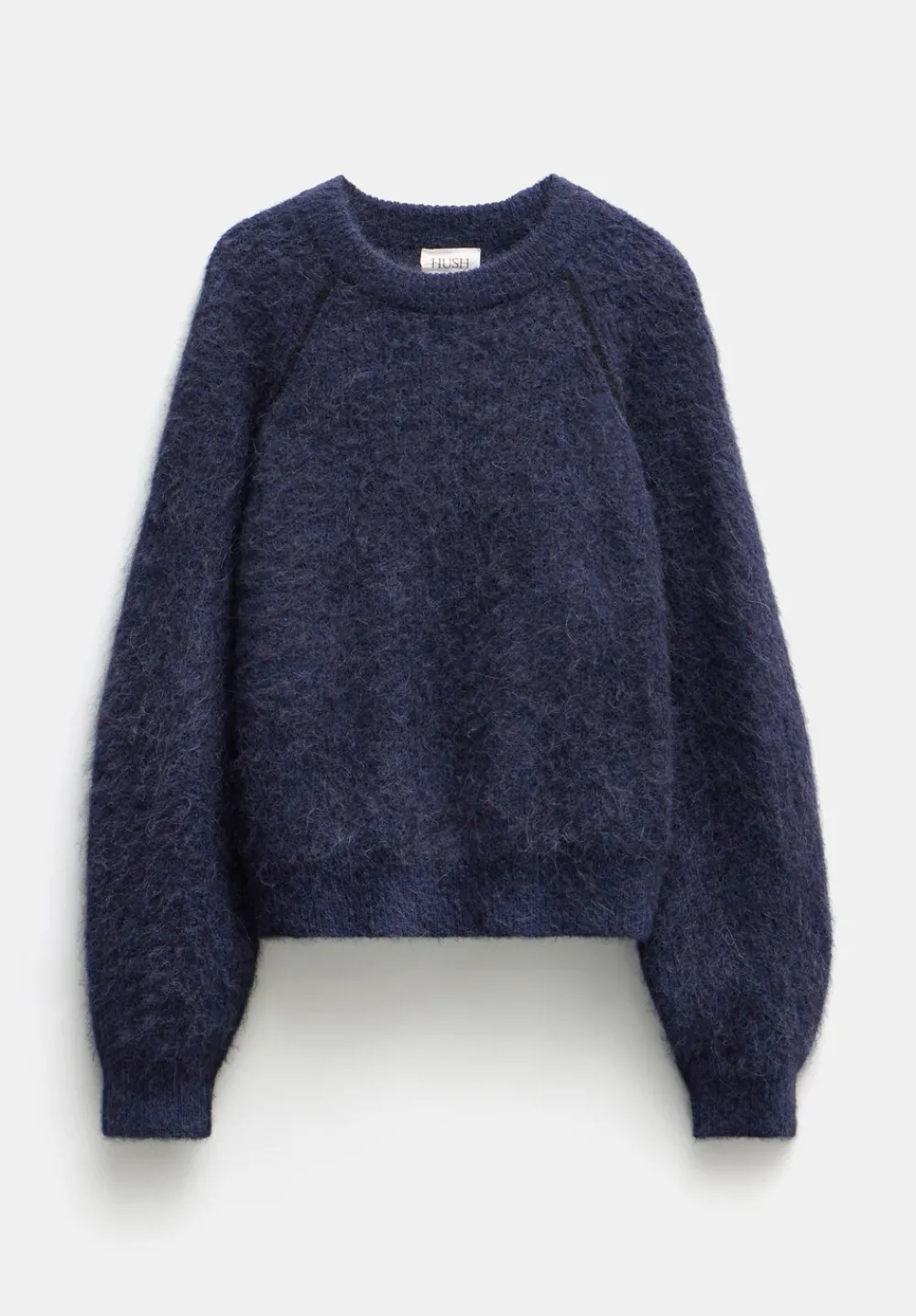 hush Jumpers & Cardigans|River Brushed Boxy Jumper Navy