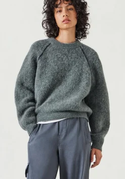 hush Jumpers & Cardigans|River Brushed Boxy Jumper Sage Green
