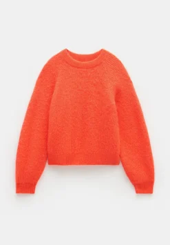 hush Jumpers & Cardigans|River Brushed Boxy Jumper Peach Orange