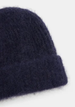hush Hats|River Rib Alpaca Blend Beanie Midnight Navy