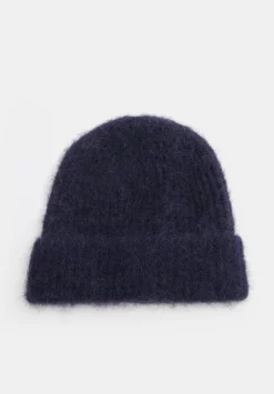 hush Hats|River Rib Alpaca Blend Beanie Midnight Navy