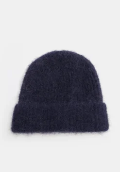 hush Hats|River Rib Alpaca Blend Beanie Midnight Navy