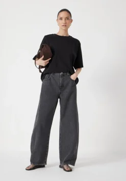 hush Tops & T-Shirts|Romina Heavyweight Cotton T-Shirt Black