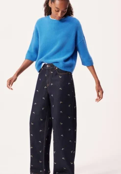 hush Jeans|Romy Embroidered Floral Jeans Rinse washRinse wash