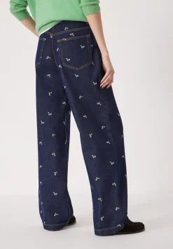 hush Jeans|Romy Embroidered Floral Jeans Rinse washRinse wash