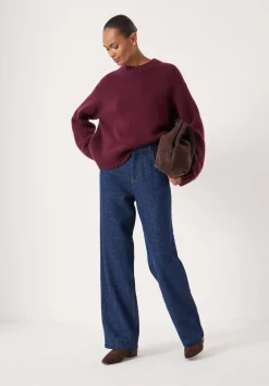 hush Jeans|Romy Wide Leg Lurex Jeans Indigo Gold