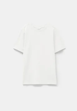 hush Tops & T-Shirts|Rosie Regular Fit Cotton T-Shirt White