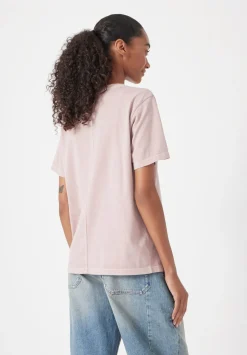 hush Tops & T-Shirts|Rosie Regular Fit Cotton T-Shirt Rosewood Pink