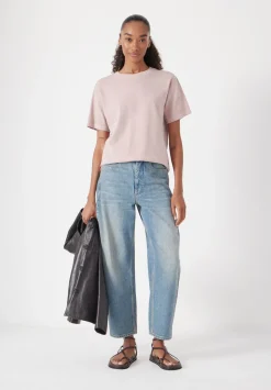 hush Tops & T-Shirts|Rosie Regular Fit Cotton T-Shirt Rosewood Pink