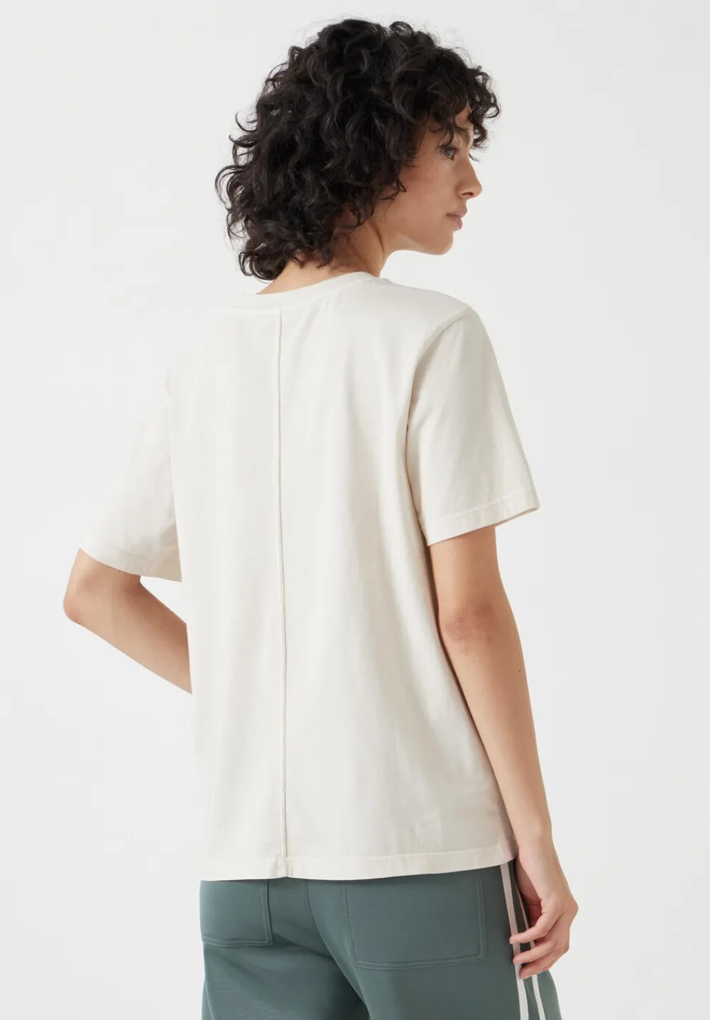 hush Tops & T-Shirts|Rosie Regular Fit Cotton T-Shirt Light Beige