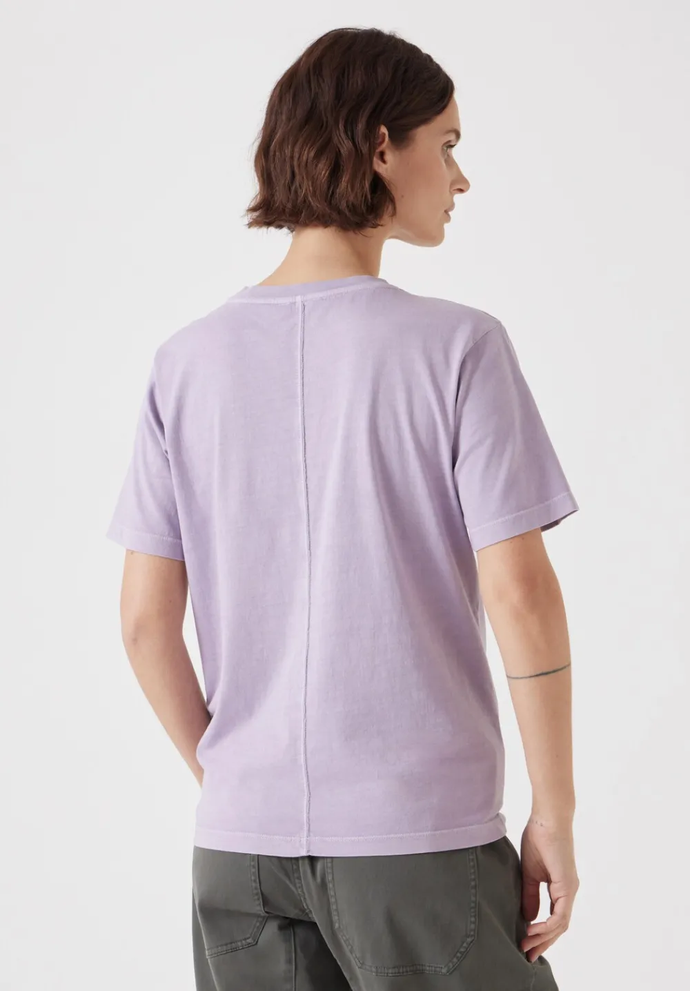 hush Tops & T-Shirts|Rosie Regular Fit Cotton T-Shirt Lilac Purple