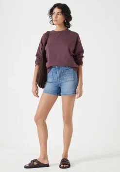 hush Shorts|Rowan Denim Shorts Mid Blue Authentic