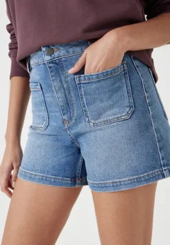 hush Shorts|Rowan Denim Shorts Mid Blue Authentic