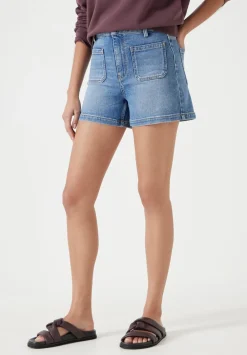 hush Shorts|Rowan Denim Shorts Mid Blue Authentic