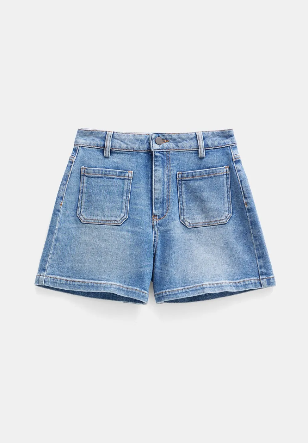hush Shorts|Rowan Denim Shorts Mid Blue Authentic