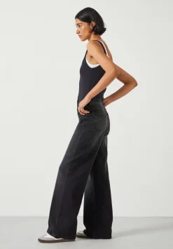 hush Jeans|Rowan Flared Jeans Washed Black