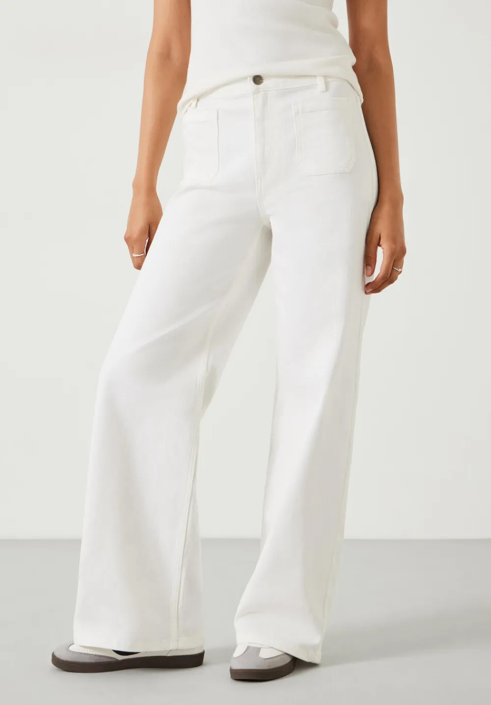 hush Jeans|Rowan Flared Jeans White