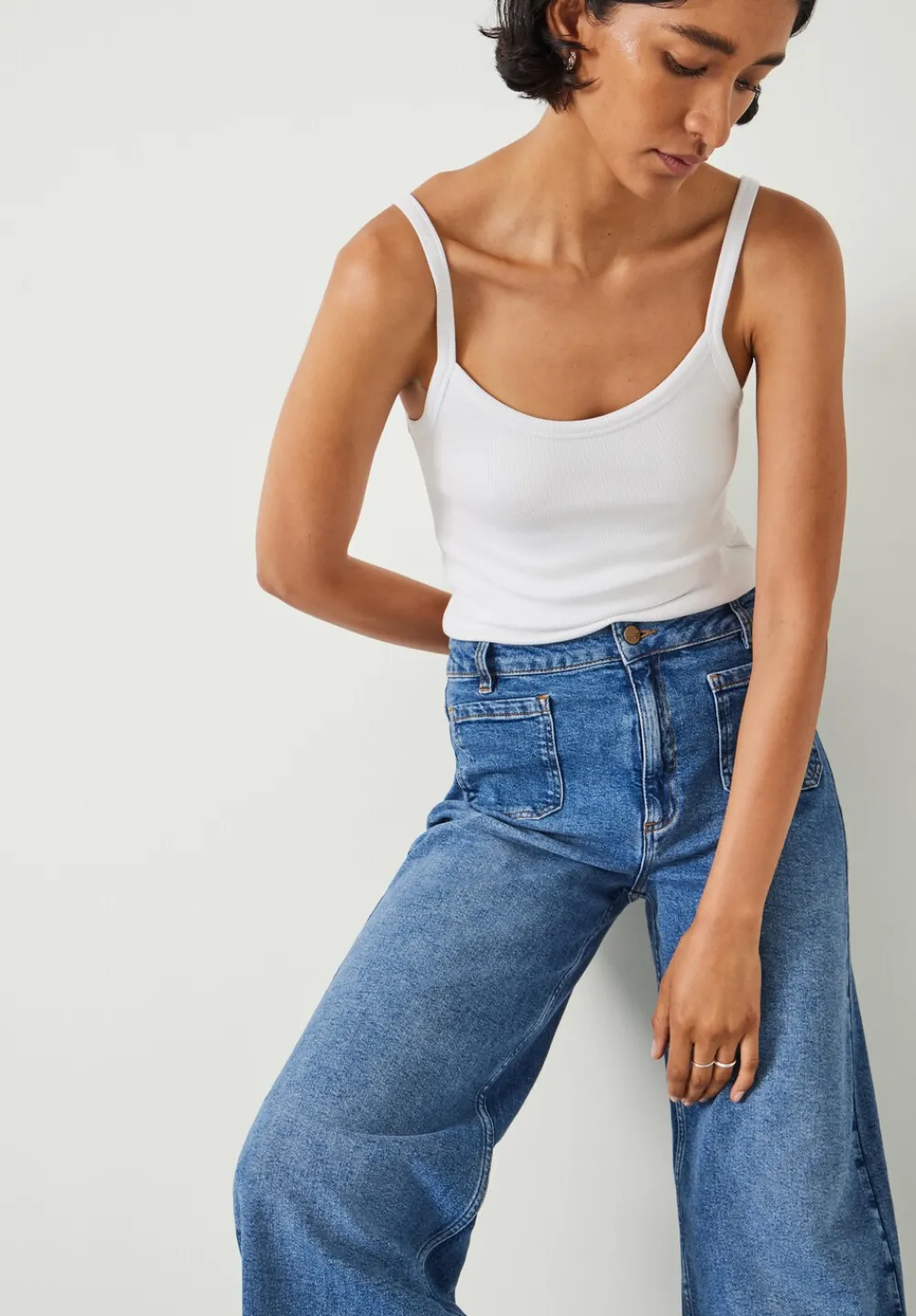 hush Jeans|Rowan Flared Jeans Mid Authentic Blue