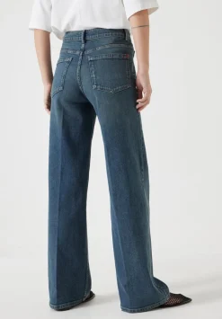 hush Jeans|Rowan Flared Jeans Green Rinse Wash