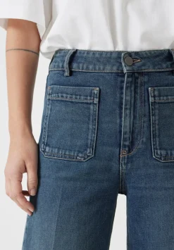 hush Jeans|Rowan Flared Jeans Green Rinse Wash