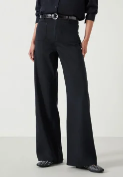 hush Trousers|Rowan Flared Trousers Black