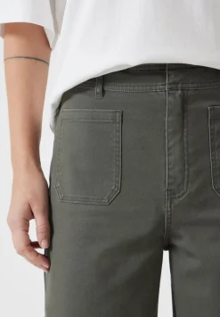 hush Trousers|Rowan Flared Trousers Khaki
