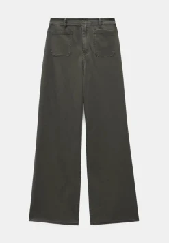 hush Trousers|Rowan Flared Trousers Khaki