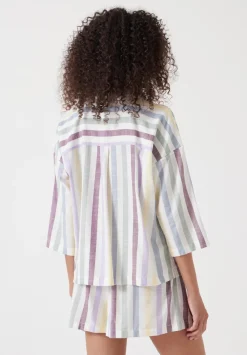 hush Pyjamas & Nightwear|Rudie Stripe Short Pyjama Set Multicolour Stripe