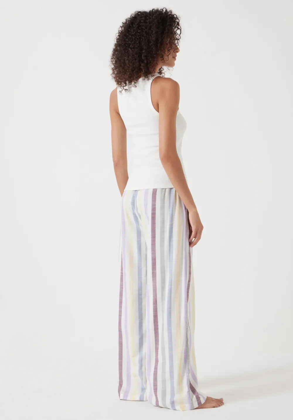 hush Pyjamas & Nightwear|Rudie Stripe Trouser Pyjama Set Multicolour Stripe