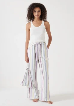 hush Pyjamas & Nightwear|Rudie Stripe Trouser Pyjama Set Multicolour Stripe