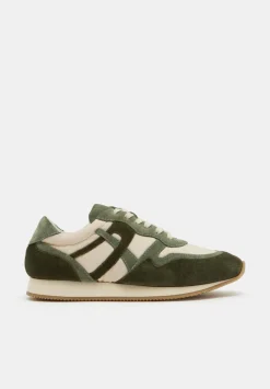 hush Trainers|Rylee Retro Trainer Olive Green