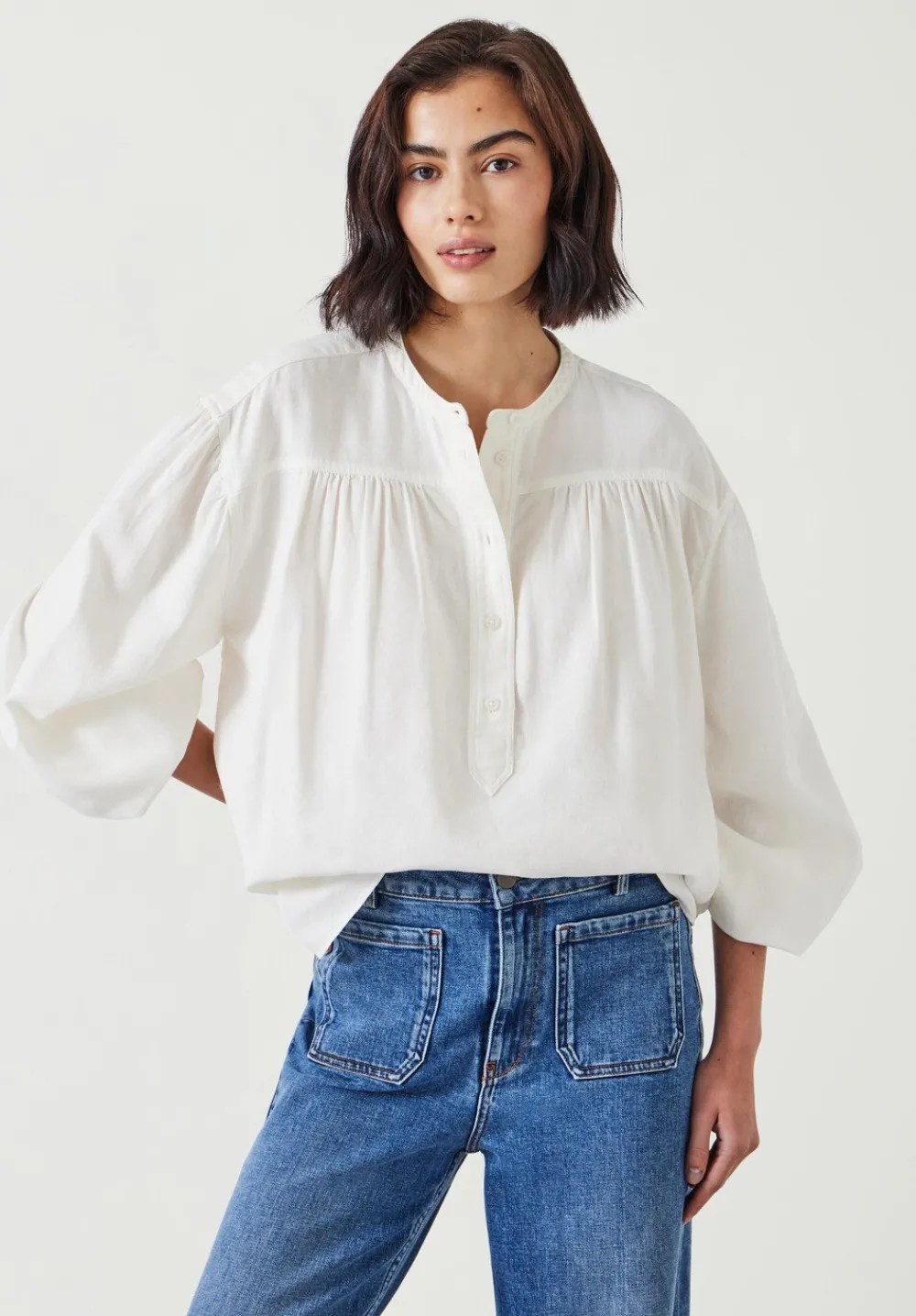 hush Shirts & Blouses|Samantha Blouse Natural Marl