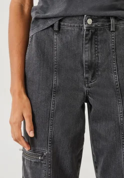hush Jeans|Sara Cargo Jeans Washed Black