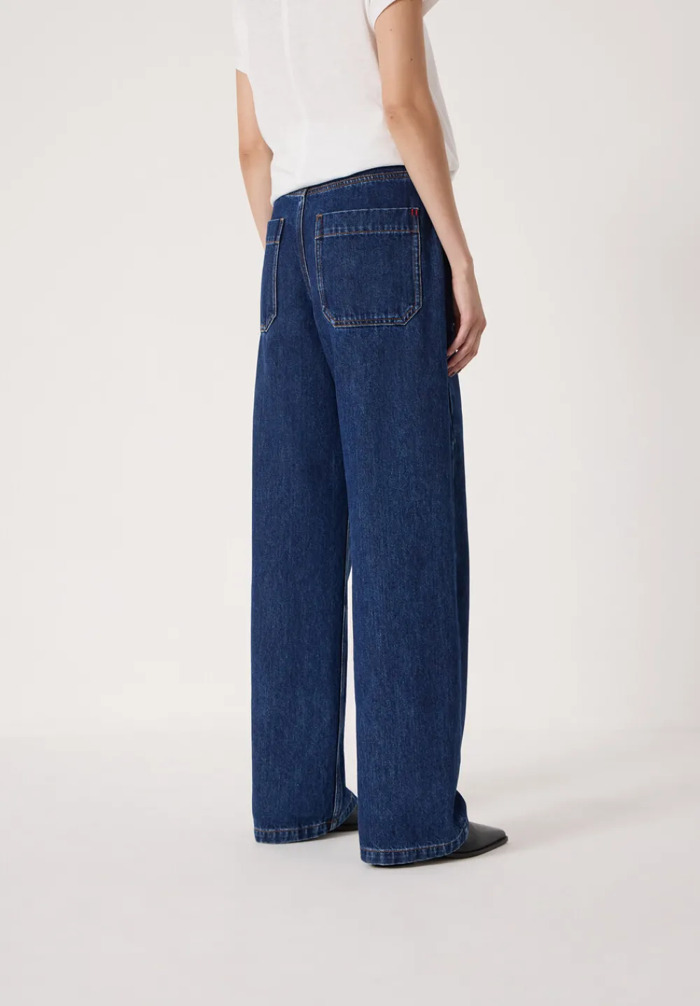 hush Jeans|Saskia Straight Seamed Jeans Rinse wash