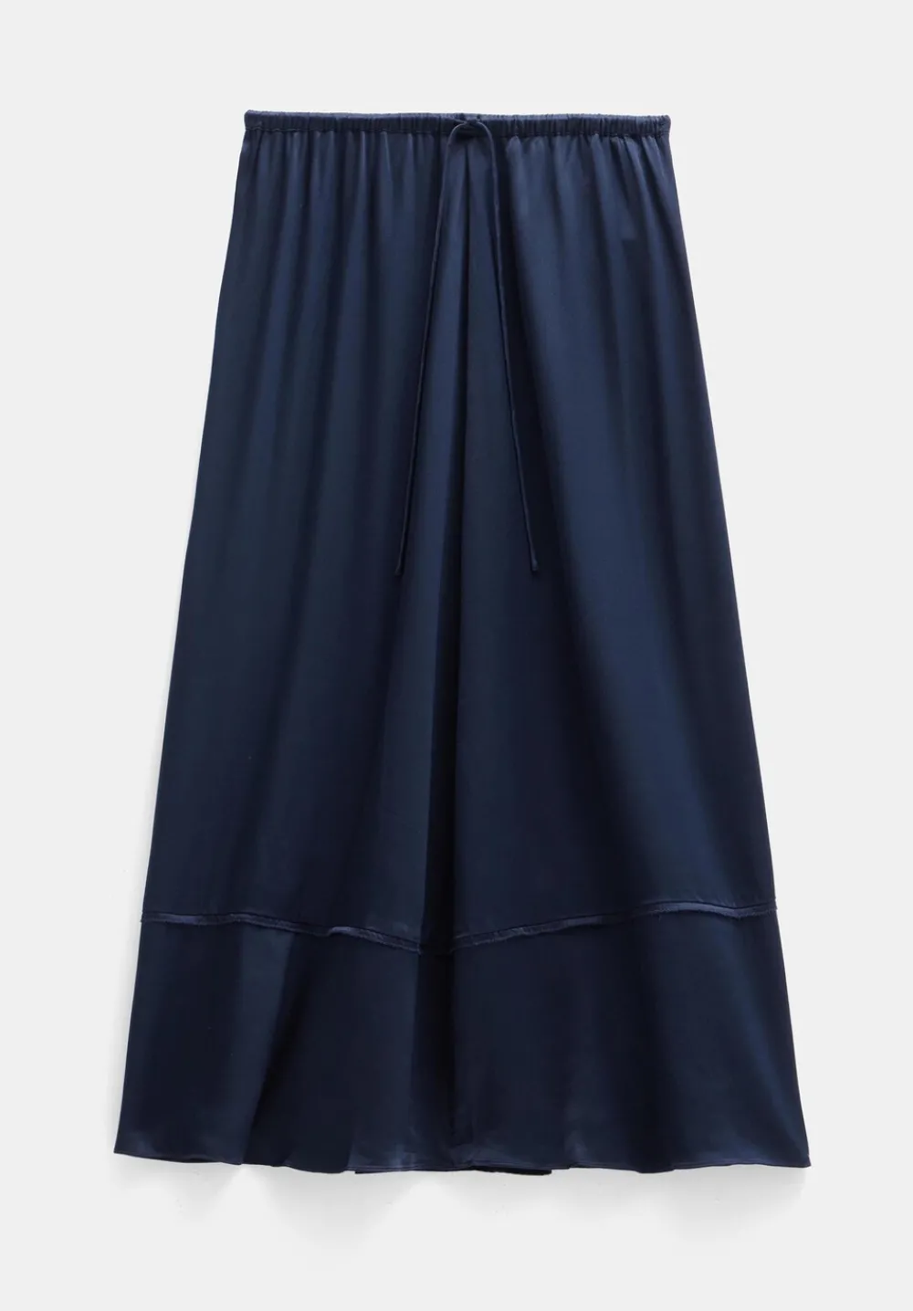 hush Skirts|Satin Maxi Skirt Midnight Navy