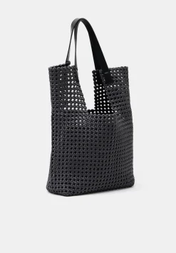 hush Bags|Satin Weave Tote Bag Slate Grey