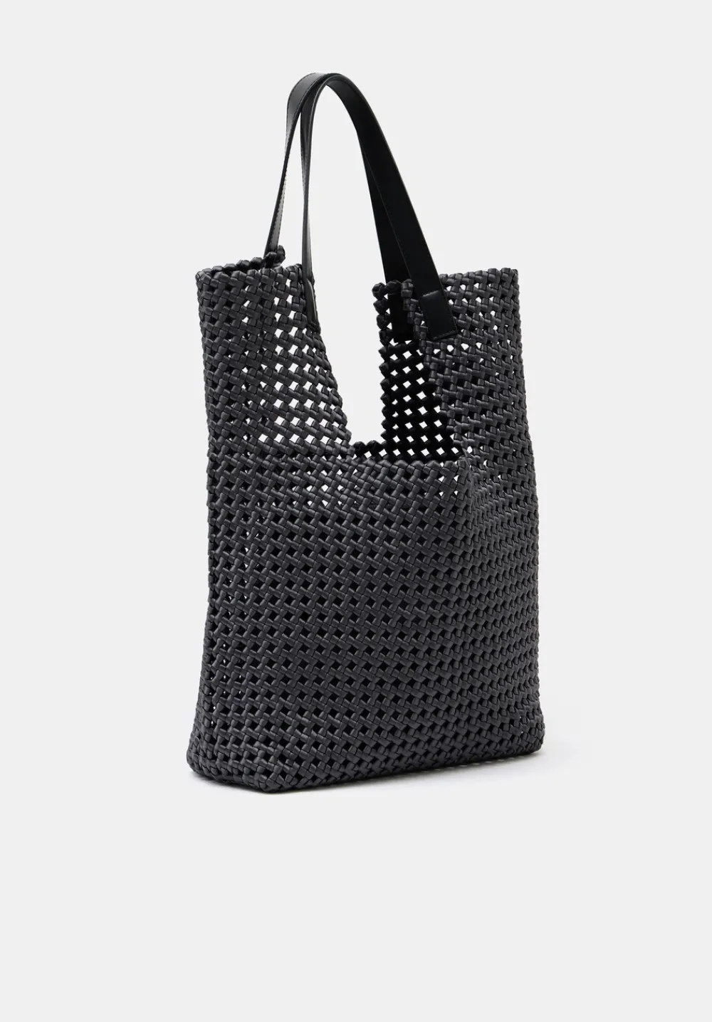 hush Bags|Satin Weave Tote Bag Slate Grey
