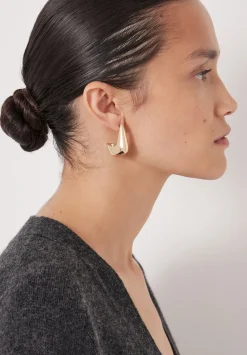 hush Jewellery|Sculptural Dome Earrings Gold